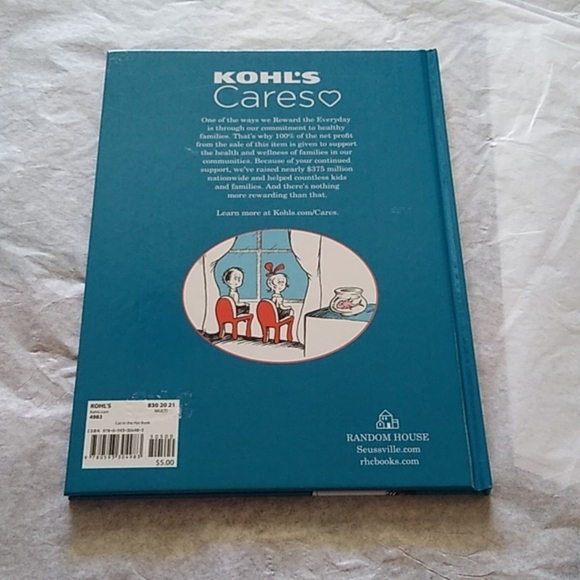 Dr. Seuss The Cat In The Hat Hardback Book + 15" Plush - Picture 3 of 4